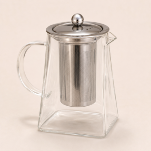 Double Serving Glass Tea Pot